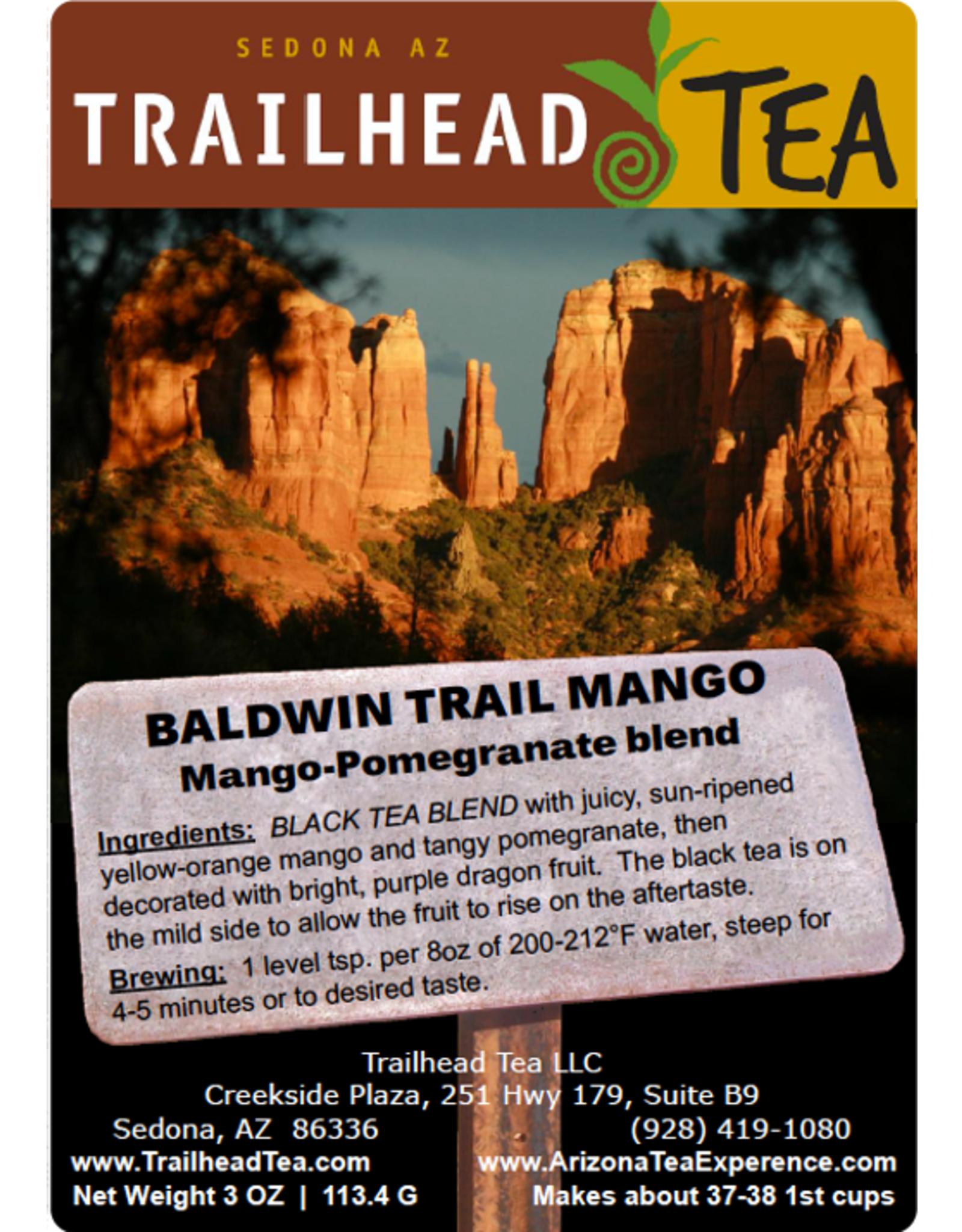 Tea from China Baldwin Trail Mango Pomegranate