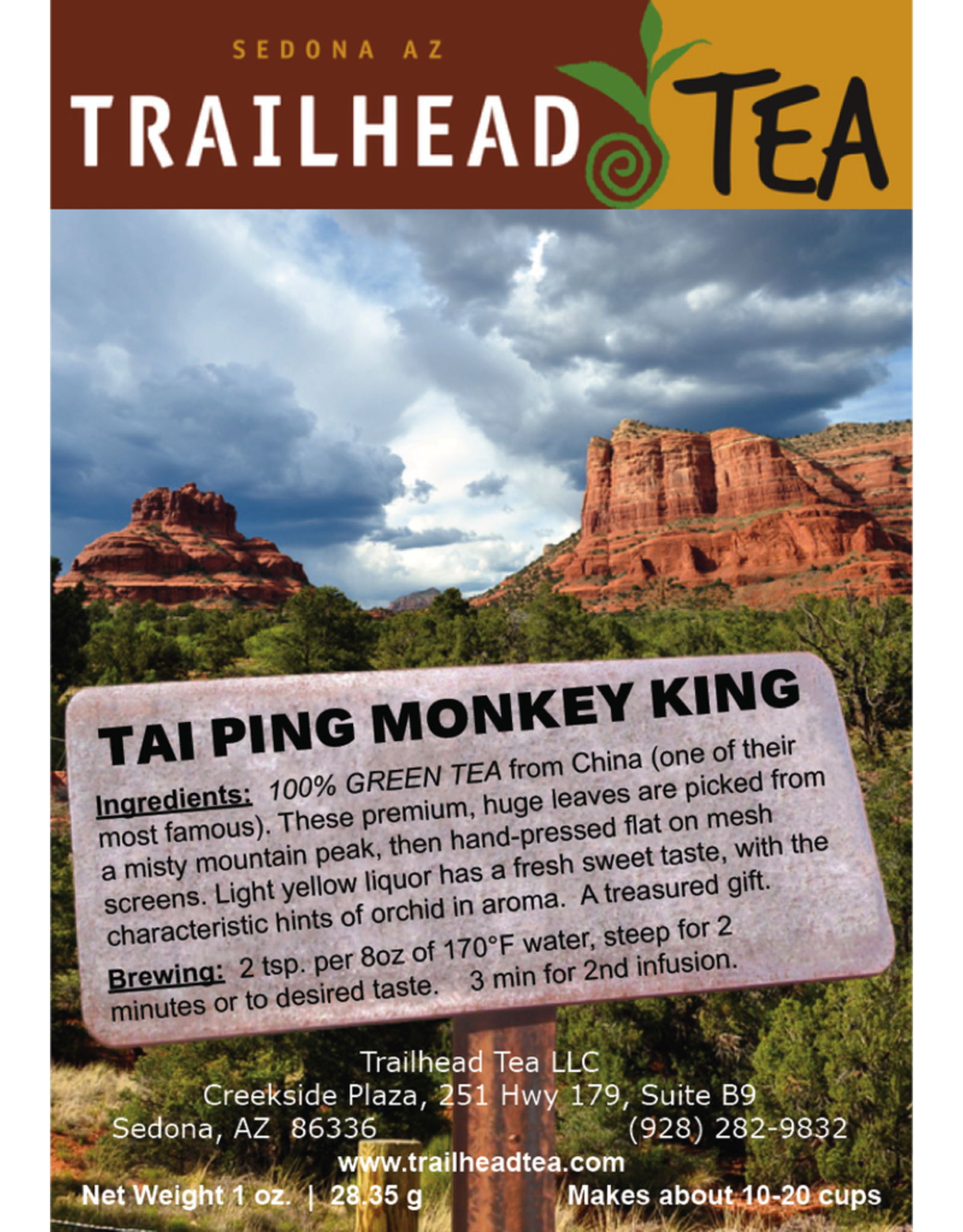 Tea from China Tai Ping Hou Kui Monkey King