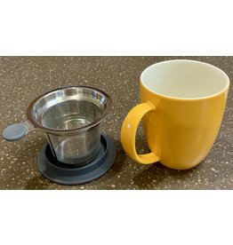 Teaware For Life Uni Brew-inMug w/Strainer, 16oz, Mandarin