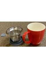 Teaware For Life Uni Brew-inMug w/Strainer, 16oz, Red