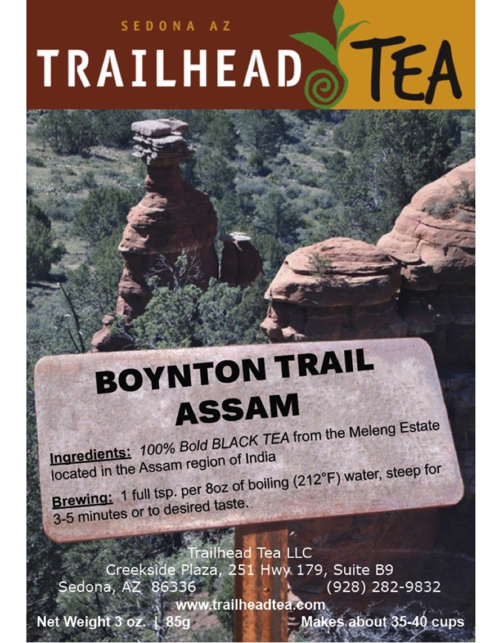 Tea from India Boynton Trail Assam