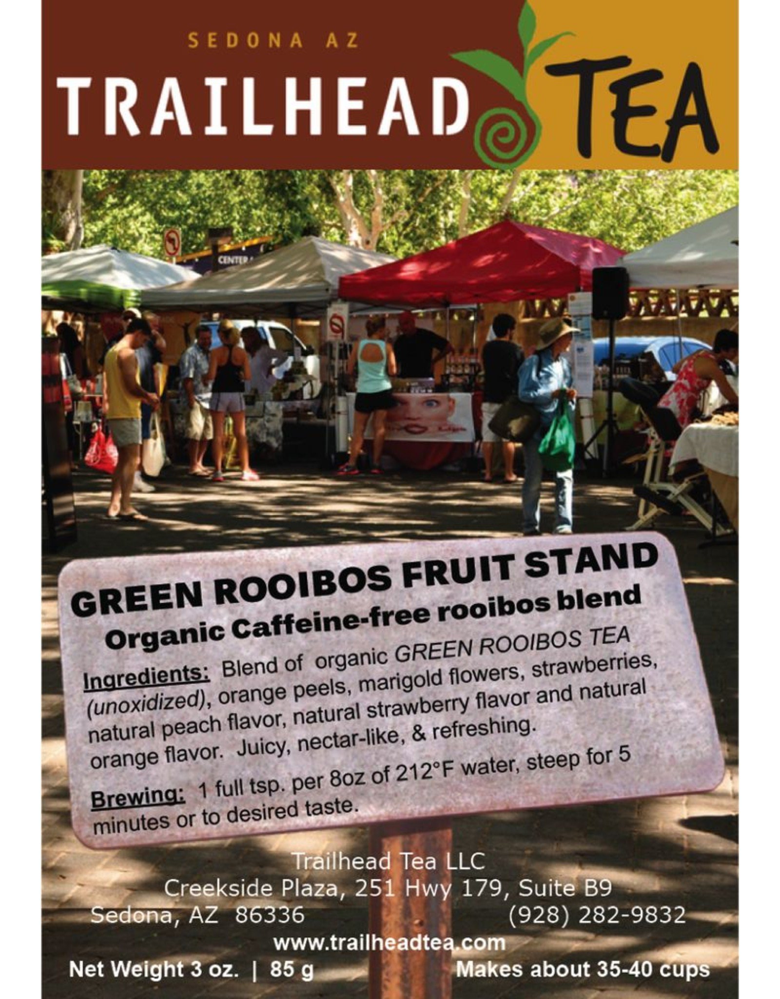 Herbal from South Africa Green Rooibos Fruit Stand