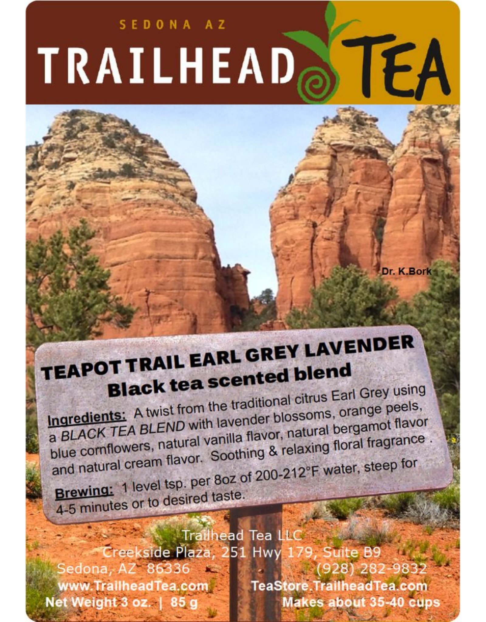 Tea from Sri Lanka Teapot Trail Earl Grey Lavender