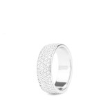 The Gold Gods GoldGods 4 Row Micro Eternity Ring White Gold