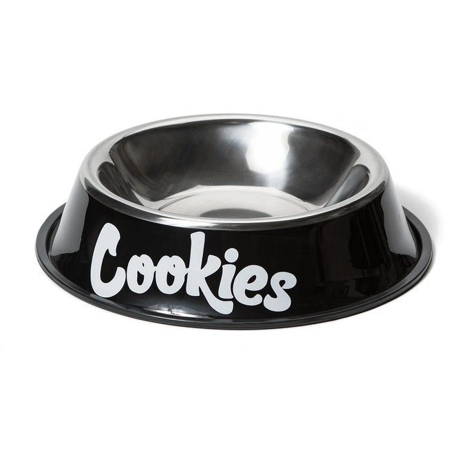 Cookies Cookies Original Mint Powder Coated SS Dog Bowl Blk