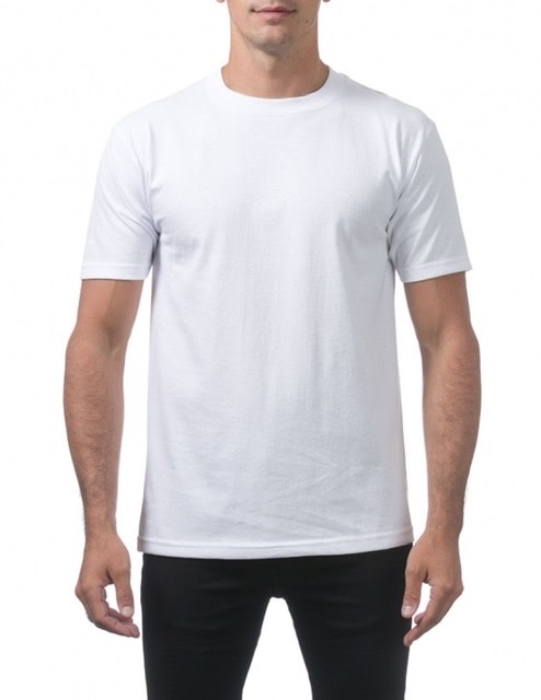 pro club white t shirts wholesale