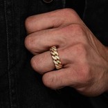 GoldGods 6MM Diamond Cuban Ring Gold