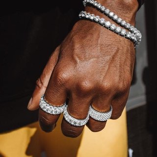 GoldGods Dual Eternity Ring WG