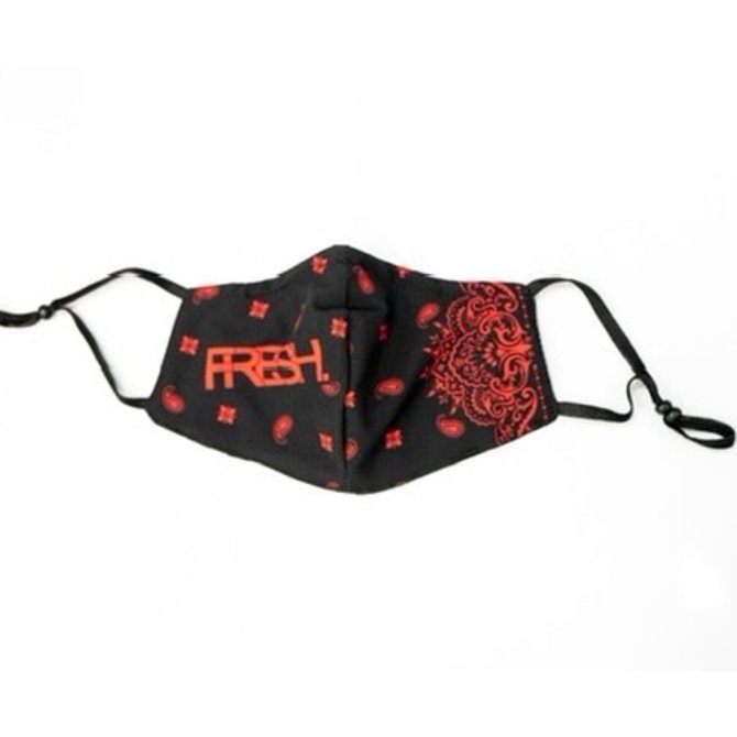 FRESH FRESH Face Mask V2 Paisley Black/Red