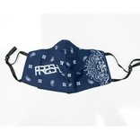 FRESH FRESH Face Mask V2 Paisley Navy/White