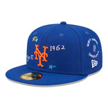 New Era NY Mets Scribble 59Fifty Fitted Blue
