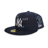 New Era NY Yankees Scribble 59Fifty Fitted Navy