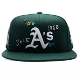New Era Oakland A's Scribble 59Fifty Fitted Green