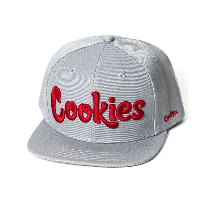 Cookies Cookies Original Mint Twill Snapback HeatherGry/Red