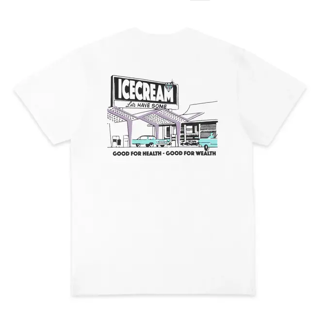 Ice Cream Ice Cream Drive In SS Tee White