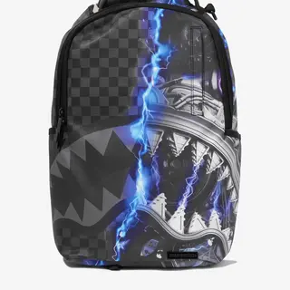 Sprayground Camo Branded Dlx Backpack in Gray