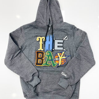 FRESH FRESH The Bay Embroidered Hoodie Charcoal