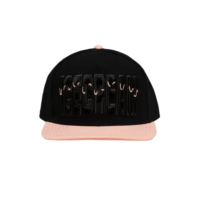 Ice Cream Ice Cream Drippy Snapback Black