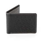 Cookies Cookies Leather Monogram Embossed Wallet Black