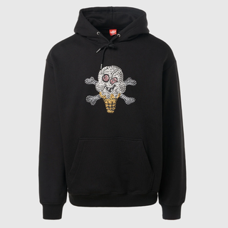 Ice Cream Ice Cream Croissant Hoodie Black