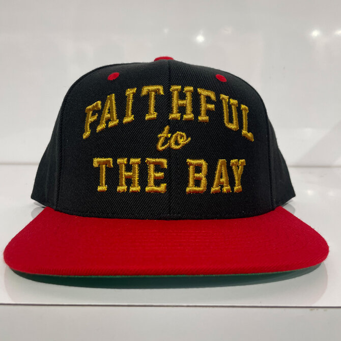 FRESH Faithful To The Bay Snapback Blk/Red/Gold