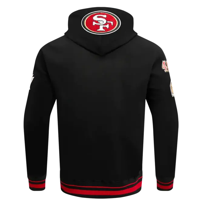 Pro Standard PS SF 49ers Mash Up Rib Fleece Hoodie Blk/Red/Blk