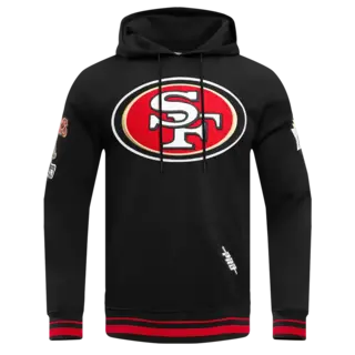 Pro Standard PS SF 49ers Mash Up Rib Fleece Hoodie Blk/Red/Blk