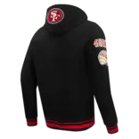 Pro Standard PS SF 49ers Mash Up Rib Fleece Hoodie Blk/Red/Blk