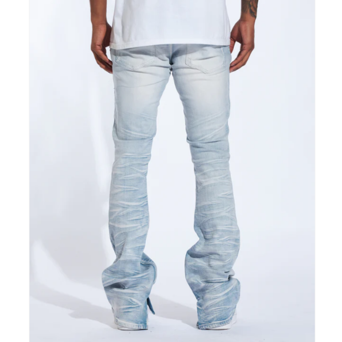 Crysp Crysp Arch Stacked Denim Marble Wash