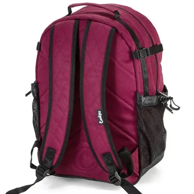 Cookies Cookies Mesh Overlay Backpack Burgundy