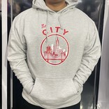 FRESH The City Hoodie Heather Grey/Red/White