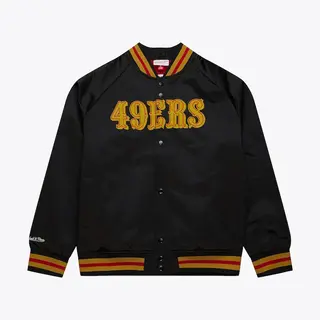 Mitchell&Ness 49ers Lightweight Satin Jacket Blk/Gld