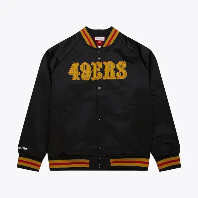 Mitchell&Ness 49ers Lightweight Satin Jacket Blk/Gld