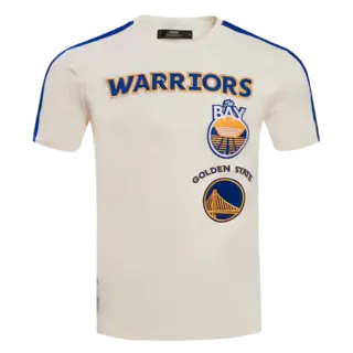 Pro Standard PS GS Warriors Retro Classic SJ Striped Tee Eggshell/RB