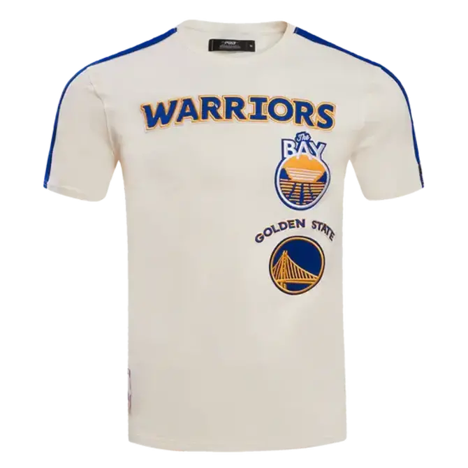 Pro Standard PS GS Warriors Retro Classic SJ Striped Tee Eggshell/RB