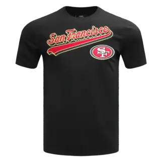 Pro Standard PS SF 49ers Script Tail SJ Tee Black