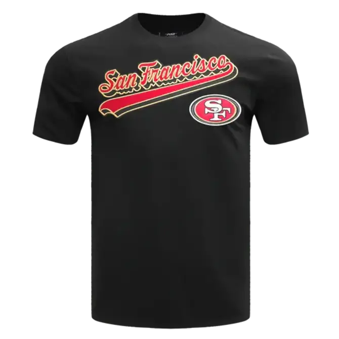 Pro Standard PS SF 49ers Script Tail SJ Tee Black