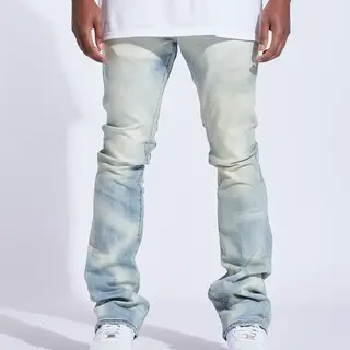 Crysp Crysp Arch Flare Denim Light Acid