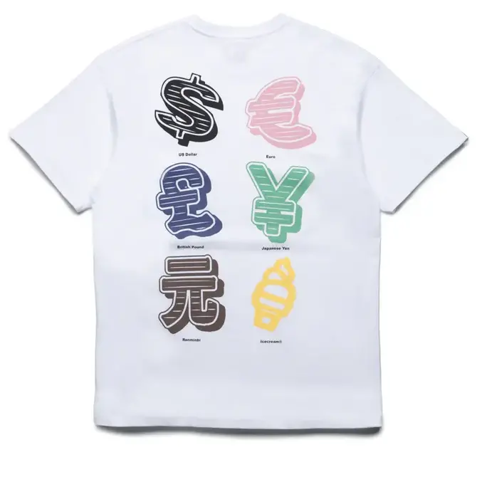 Ice Cream Ice Cream Cash Rules SS Tee White