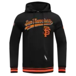 Pro Standard PS SF Giants Script Tail Rib FLC Hoodie Blk/Orange