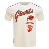 Pro Standard PS SF Giants Retro Classic SJ Striped Tee Eggshell/Blk
