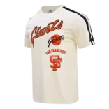 Pro Standard PS SF Giants Retro Classic SJ Striped Tee Eggshell/Blk