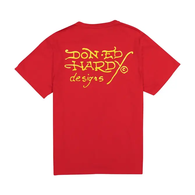 Ed Hardy Ed Hardy Tiger Skull Tee Red
