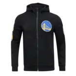 Pro Standard PS GS Warriors Classic Chenille Full Zip Hoodie Black