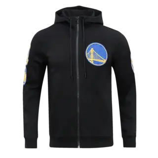 Pro Standard PS GS Warriors Classic Chenille Full Zip Hoodie Black