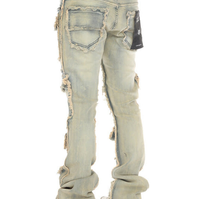 Stylo Stylo Khaki 7 Pocket Stacked Flare
