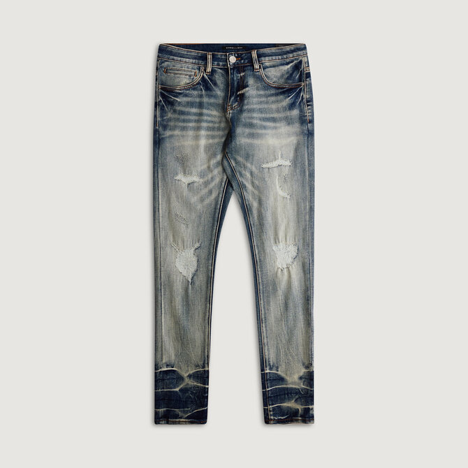 Embellish Embellish Dennis Skinny Denim Acid Distress