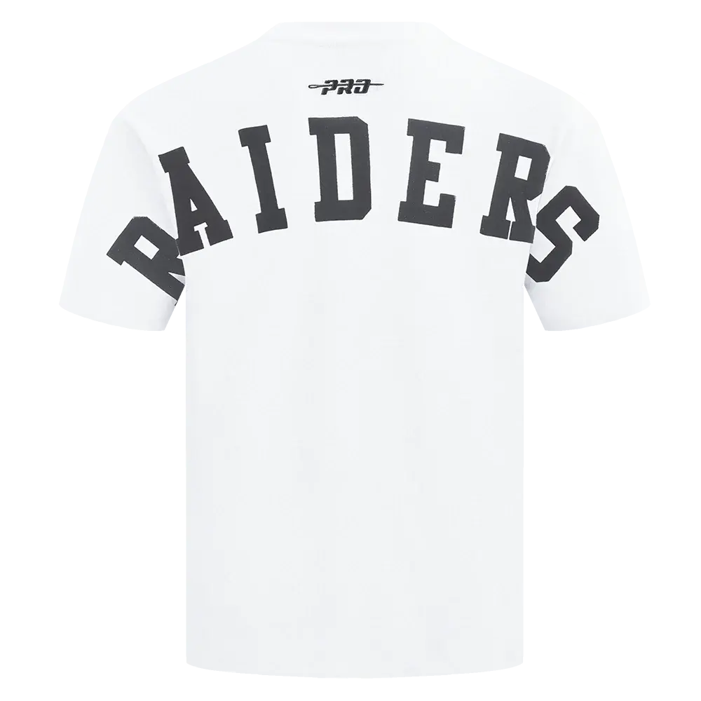 PS LV Raiders Wingspan Drop Shoulder Tee White - FRESH.