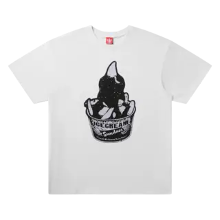 Ice Cream Ice Cream SU25 Gleam SS Knit White Ice Cream Ice Cream SU25 Gleam SS Knit White