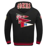 Pro Standard PS SF 49ers Team Pennats Rib Flc Hoodie Blk/Red/Blk